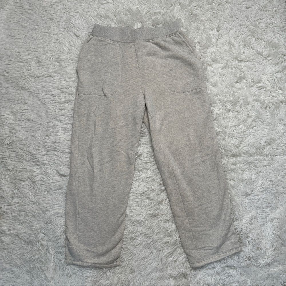 Madewell Gray Airy Terry Sweatpants Wide Leg Small